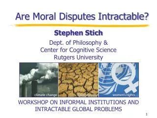 Are Moral Disputes Intractable?