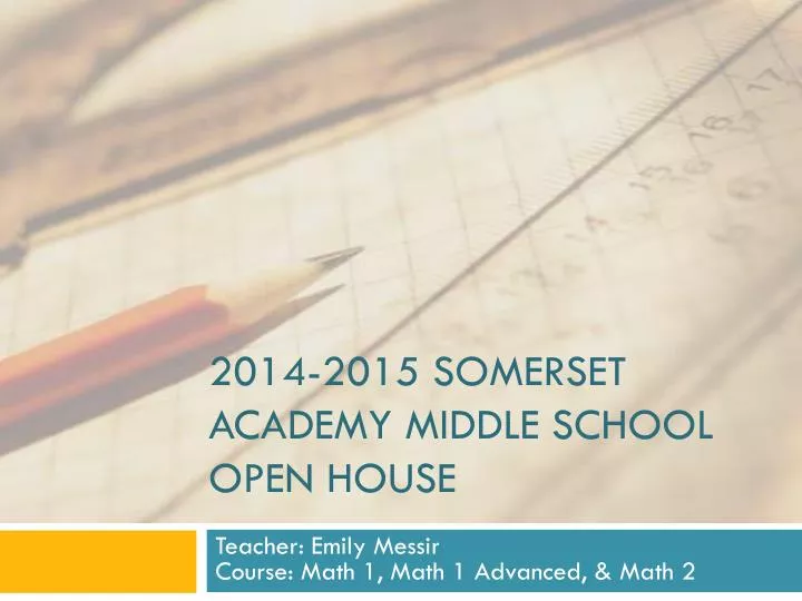 2014 2015 somerset academy middle school open house