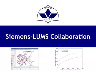 Siemens-LUMS Collaboration