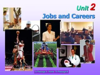 Unit 2 Jobs and Careers