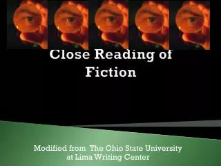 Close Reading of Fiction
