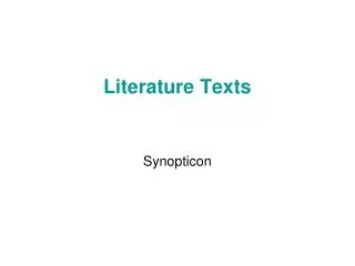 literature texts