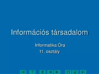 inform ci s t rsadalom