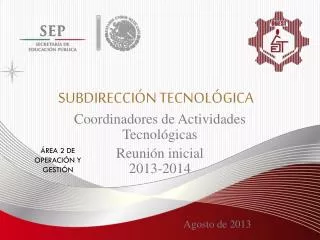 subdirecci n tecnol gica