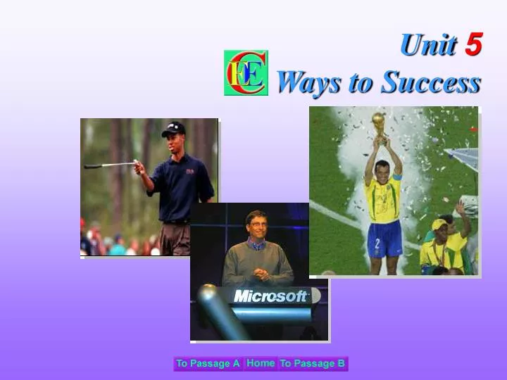 unit 5 ways to success