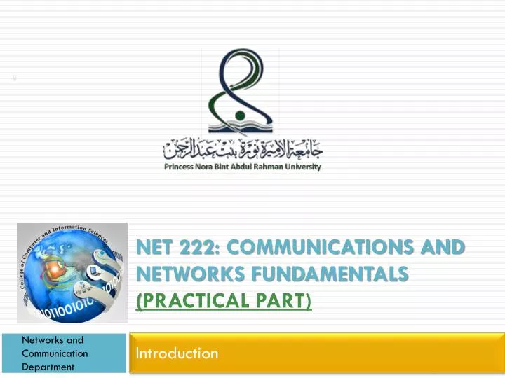 net 222 communications and networks fundamentals practical part