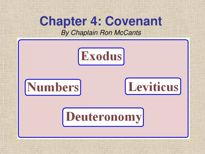 chapter 4 covenant by chaplain ron mccants