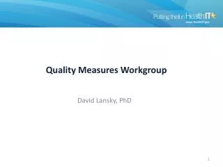 Quality Measures Workgroup
