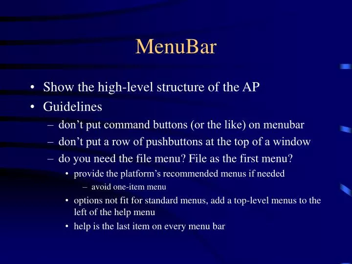 menubar