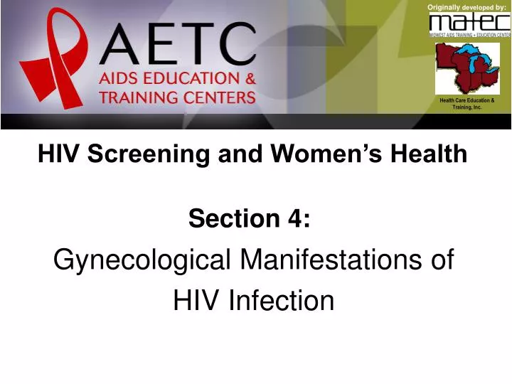 hiv screening and women s health