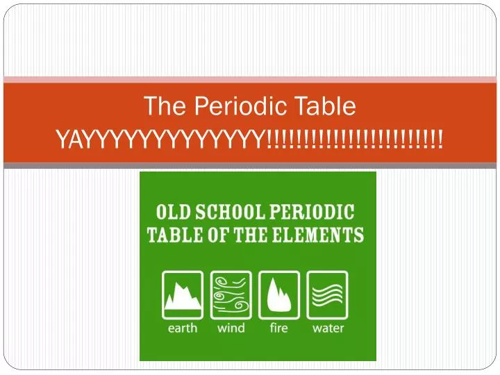 the periodic table yayyyyyyyyyyyyy