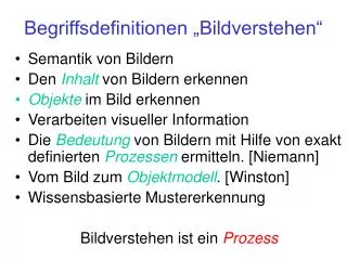 begriffsdefinitionen bildverstehen