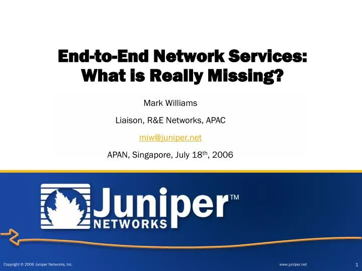 end to end network services what is really missing