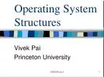 Operating System Structures - slide 1