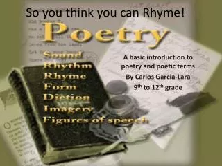 So you think you can Rhyme!