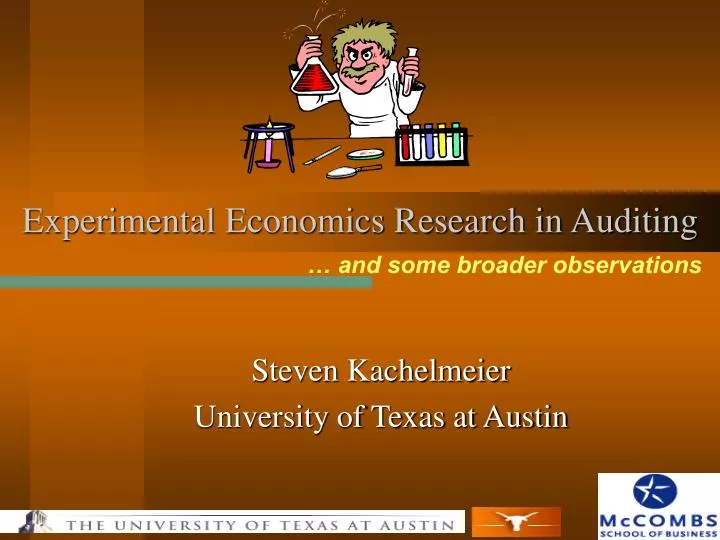 experimental economics research in auditing
