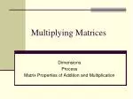 Multiplying Matrices - slide 1