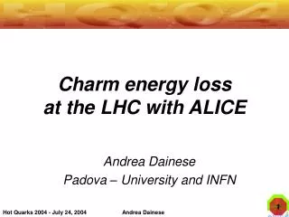 Charm energy loss at the LHC with ALICE