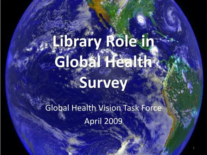 library role in global health survey
