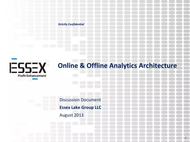 online offline analytics architecture