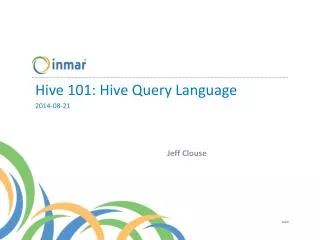 Hive 101: Hive Query Language