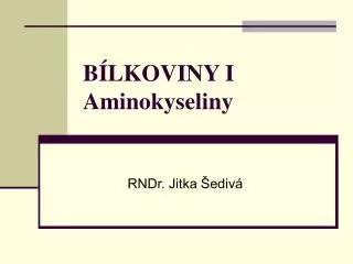 b lkoviny i aminokyseliny