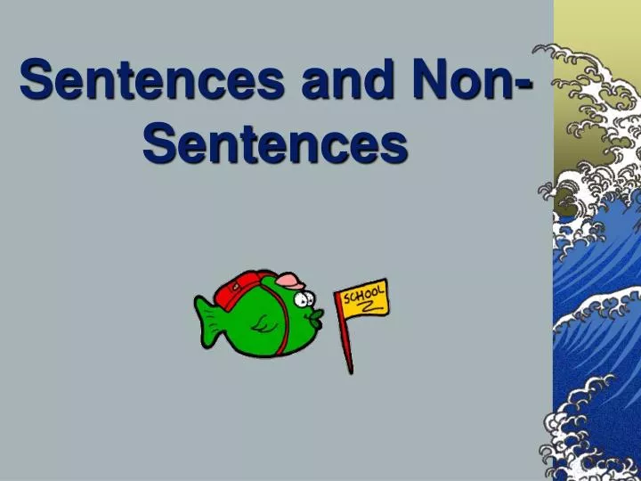 sentences and non sentences