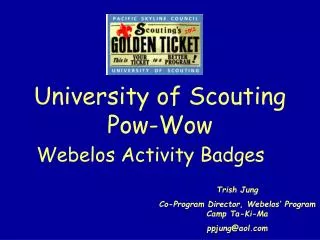 University of Scouting Pow-Wow