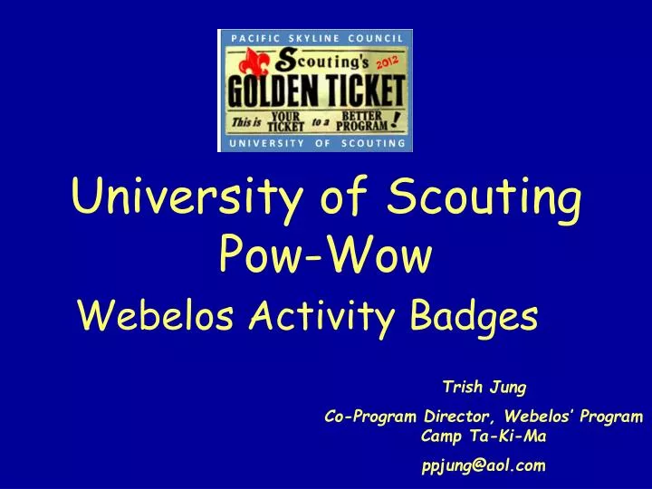 university of scouting pow wow