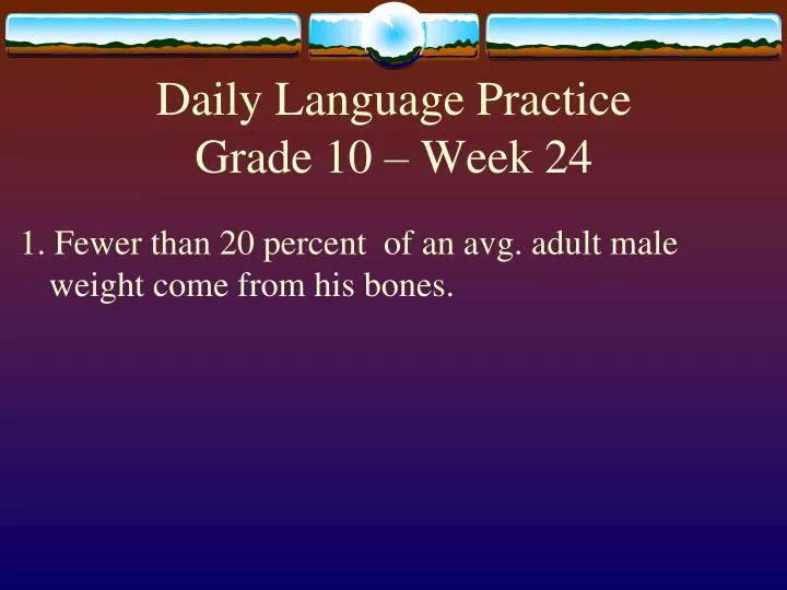 daily language practice grade 10 week 24