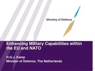 Enhancing Military Capabilities within the EU and NATO