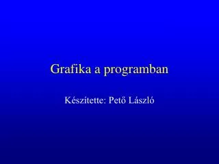 grafika a programban