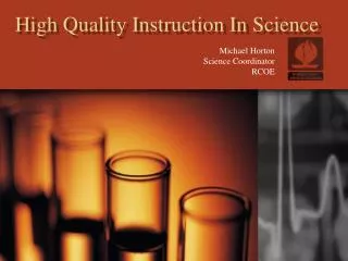 High Quality Instruction In Science