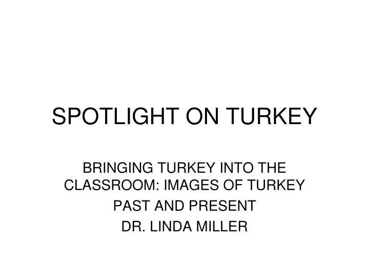 spotlight on turkey