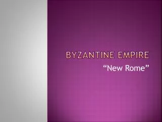 Byzantine Empire