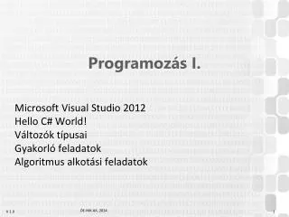 programoz s i