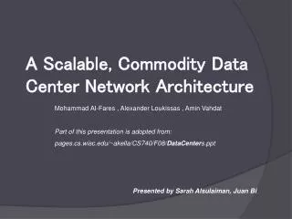 a scalable commodity data center network architecture