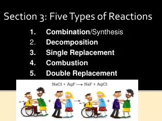 Section 3: Five Types of Reactions