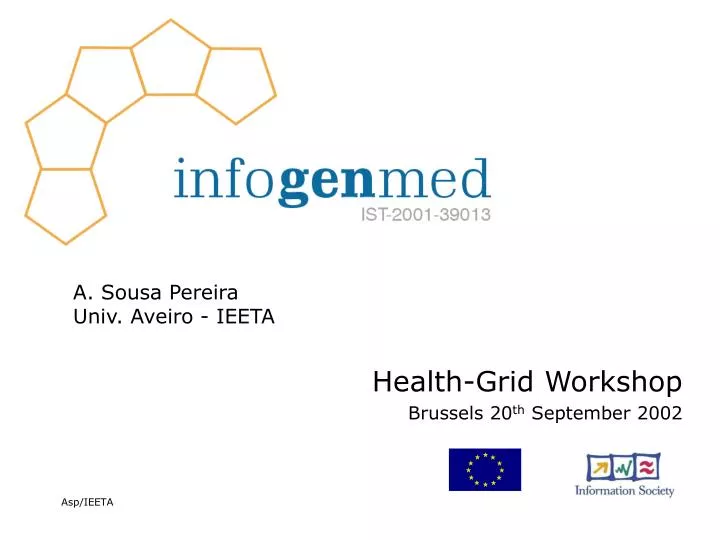 health grid workshop brussels 20 th september 2002