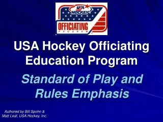 USA Hockey Officiating Education Program