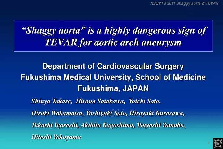 shaggy aorta is a highly dangerous sign of tevar for aortic arch aneurysm