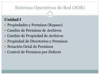 sistemas operativos de red sor