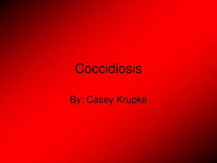 coccidiosis