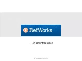 en kort introduktion