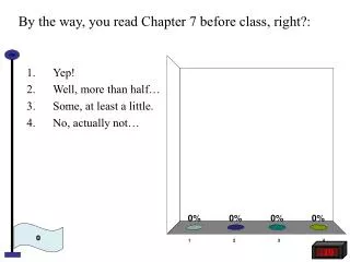 By the way, you read Chapter 7 before class, right?: