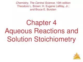 chapter 4 aqueous reactions and solution stoichiometry