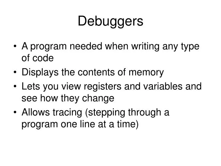 debuggers