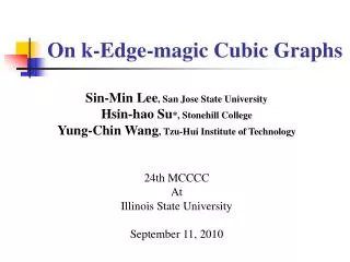 On k-Edge -magic Cubic Graphs