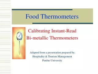 Food Thermometers