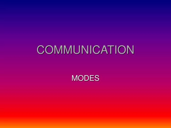 communication